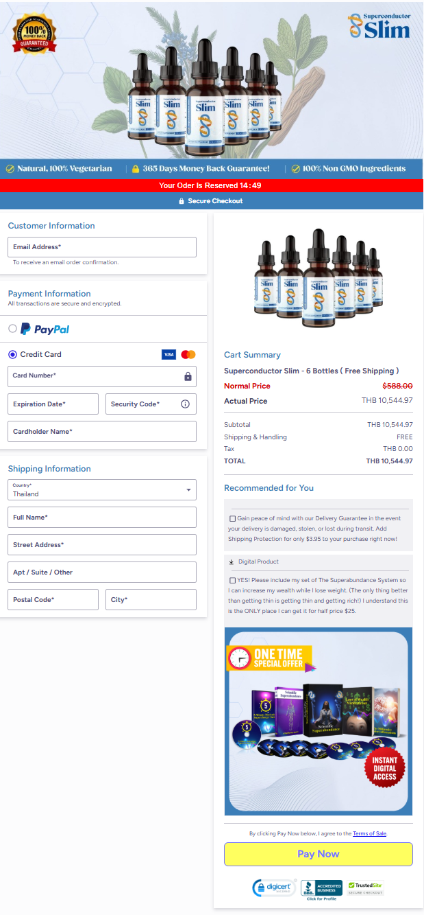 Superconductor Slim Official Website Secure Order Page